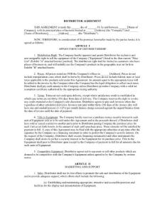 DISTRIBUTOR_AGREEMENT