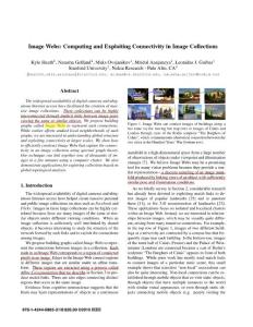 CVPR10_ImageWebs Computing and Exploiting Connectivity in Image Collections