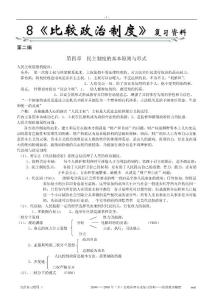 比較政治制度復(fù)習(xí)資料