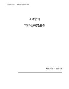 水漆项目可行性研究报告（总投资11000万元）（53亩）