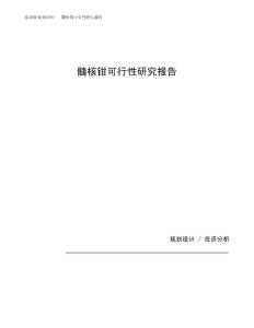 髓核钳可行性研究报告（总投资11000万元）（48亩）