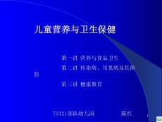 儿童营养与卫生保健ppt课件