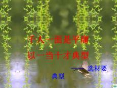 作文训练之选材ppt课件