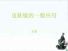 皮肤镜的一般应用ppt课件
