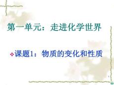 物理变化和化学变化ppt课件