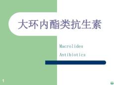 大环内酯类抗生素ppt课件