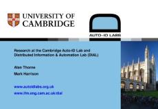 劍橋大學(xué)自動(dòng)識(shí)別實(shí)驗(yàn)室研究成果