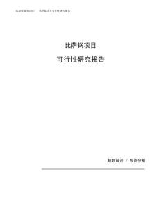 比萨锅项目可行性研究报告（总投资14000万元）（56亩）