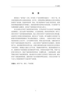 重慶市體育產(chǎn)業(yè)政策研究