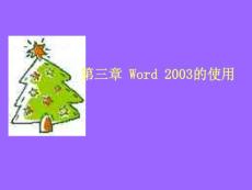 第3章_Word_2003的使用-沈燕