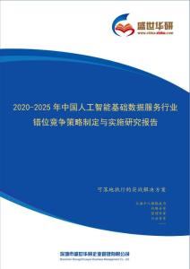 【完整版】2020-2025年中国人工智能基础数据服务行业错位竞争策略制定与实施研究报告