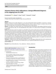 voluntary femoro-tibial subluxations_ a benign differential diagnosis in the snapping knee of a child.[2020][knee surg sports traumatol arthrosc]
