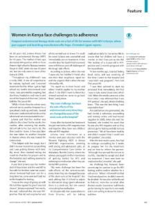 women in kenya face challenges to adherence.[2020][lancet hiv]