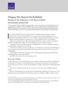 蘭德-在戰場之外發動戰爭（英文）