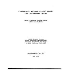 Variability of Marine Fog Along the California Coast（加州沿海海洋雾的变化）
