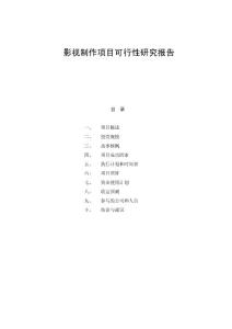影視制作項目可行性研究報告10917&1