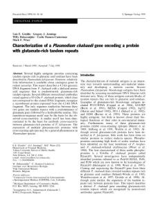 Parasitol Res (1999) 85: 41±46 ó Springer-Verlag 1999 ORIGINAL PAPER