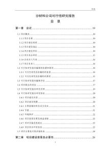 沙材料公司可行性研究報告初稿（1