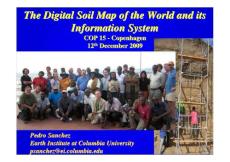 COP 15 GlobalSoilMap.net Sanchez