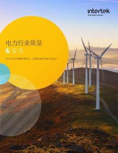 Intertek - Industry Services - Power Brochure-CN+EN