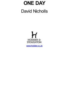 One Day-David Nicholls