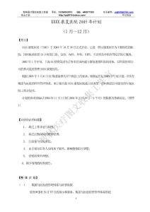 XX醫院年度營銷計劃12