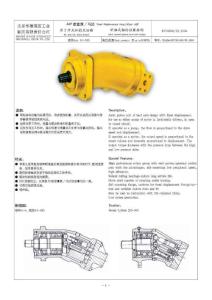 A2F定量泵、馬達
