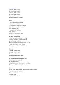 what´s my name歌詞