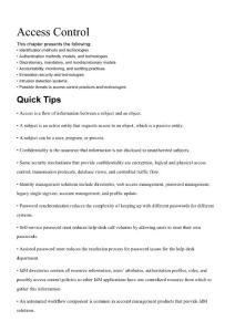 CISSP 10 Domain - Access Control