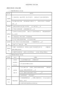 质量管理部门目标分解