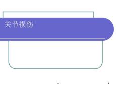 关节损伤ppt课件