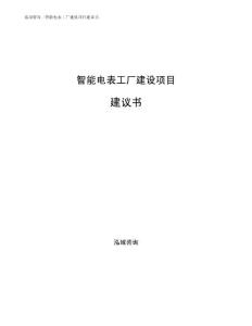 智能电表工厂建设项目建议书