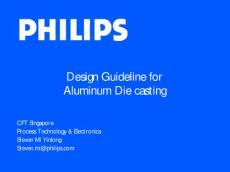 Design Guideline For Al Die Casting