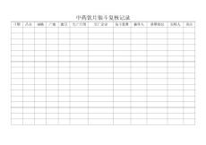 36中药饮片装斗复核记录