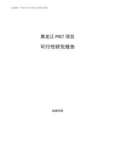 黑龍江POCT項目可行性研究報告