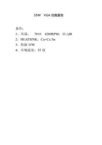 55W VGA仿真報告