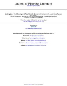 5Linking Land Use Planning and Regulation to Economic Development- A Literature Review