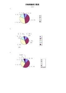 问卷调查统计图表