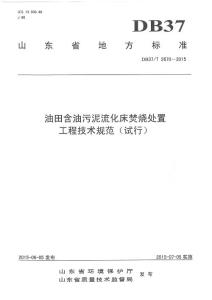 油田含油污泥流化床焚燒處置工程技術規范（試行） .pdf