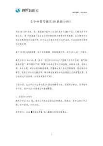 5分鐘搞定U8數據分析