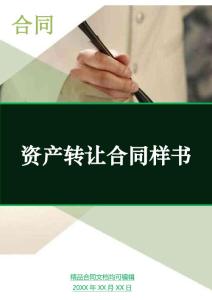 資產(chǎn)轉(zhuǎn)讓合同樣書