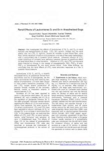 renal effects of leukotrienes c4 and d4 in anesthetized dogs-論文
