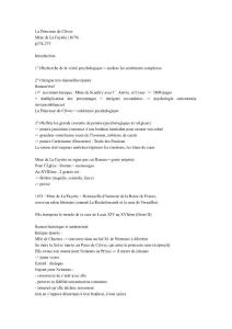 étude Extrait Princesse De Clèves