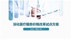 深化醫療服務價格改革試點方案—學習課件