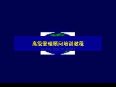 高級咨詢顧問培訓教材