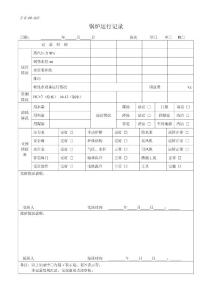 023锅炉运行记录
