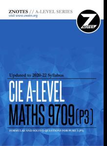 Alevel-CAIE考試局-a2-maths-9709-pure-3