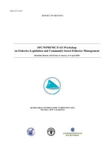 fisheries community section