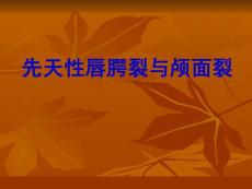 第十二章 先天性唇、面裂和腭裂