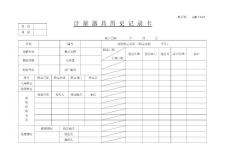 7.6-12計(jì)量器具歷史記錄卡